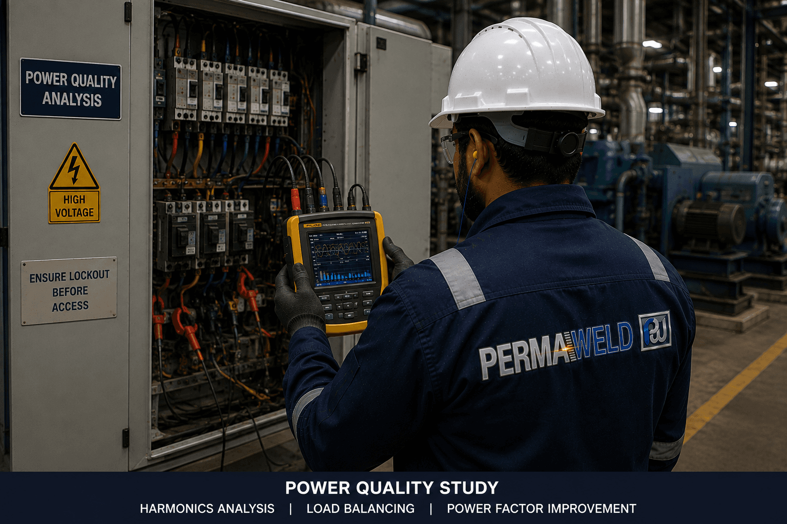 Electrical Safety & Power Quality Audit — Permaweld industrial engineers at work
